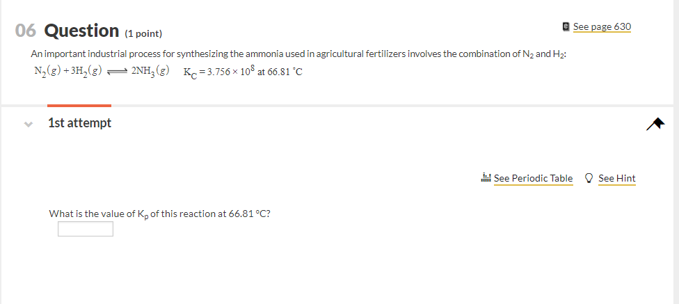 Solved e See page 630 06 Question (1 point) An important | Chegg.com