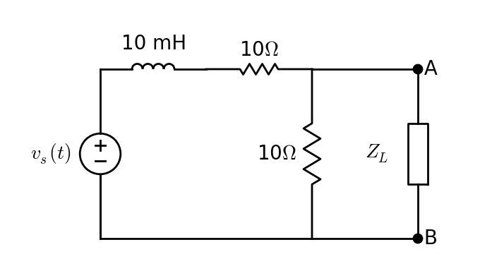 Solved In the following circuit, the source Vs(t) is AC | Chegg.com