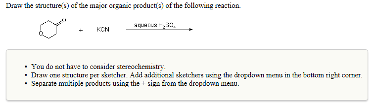 Solved Draw the structure(s) of the major organic product | Chegg.com