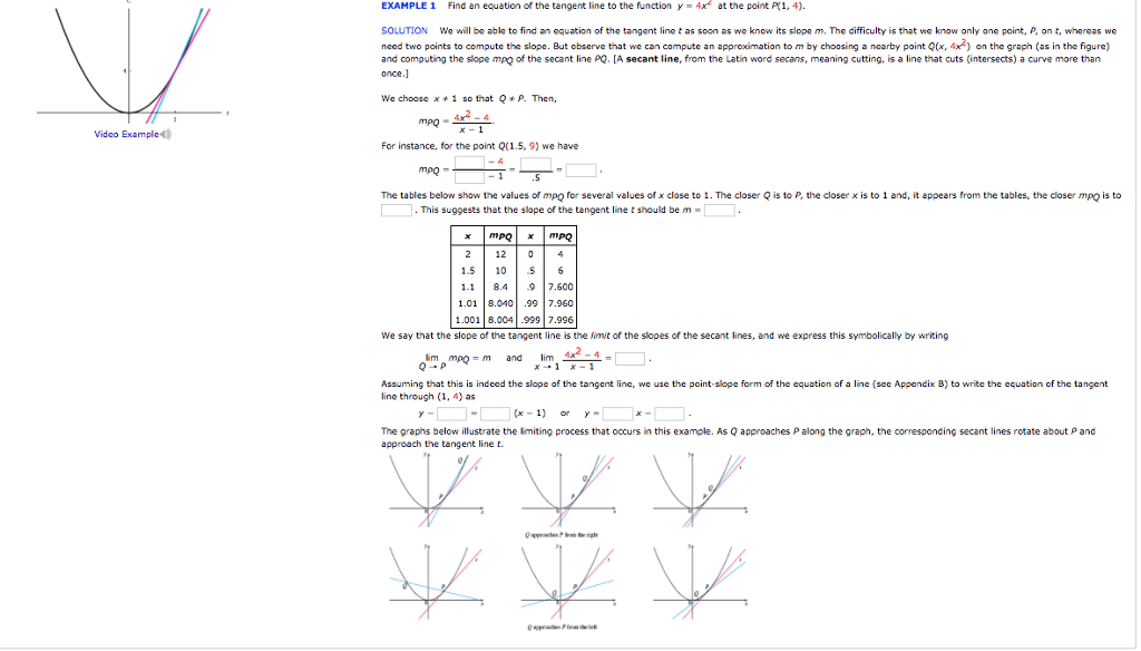 Solved Find the equation of the tangent line to the function