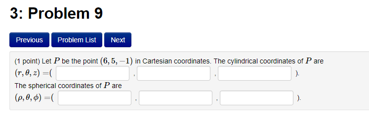 Solved 3: Problem 9 Previous Problem List Next (1 point) Let | Chegg.com