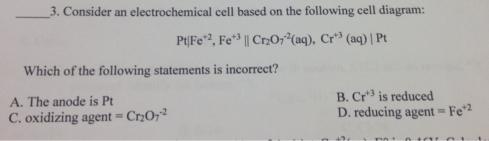 Solved Consider An Electrochemical Cell Based On The | Chegg.com