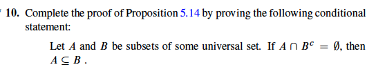 Solved Statement: Let A And B Be Subsets Of Some Universal | Chegg.com