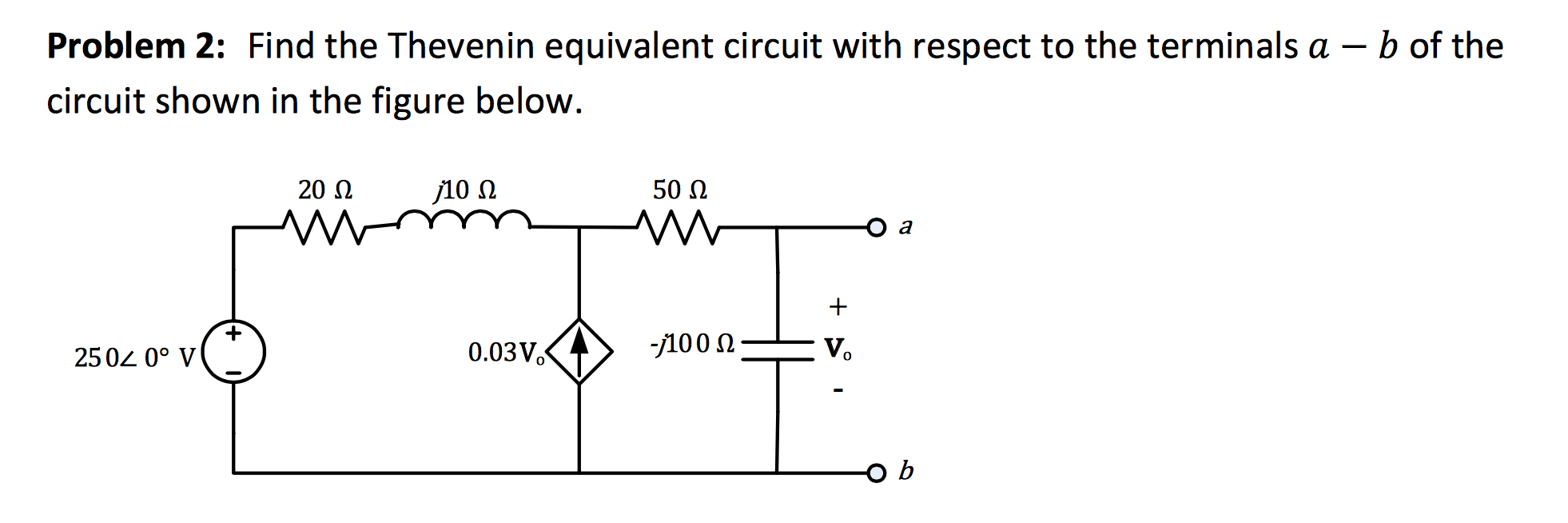 Solved Find the Thevenin equivalent circuit with respect to | Chegg.com
