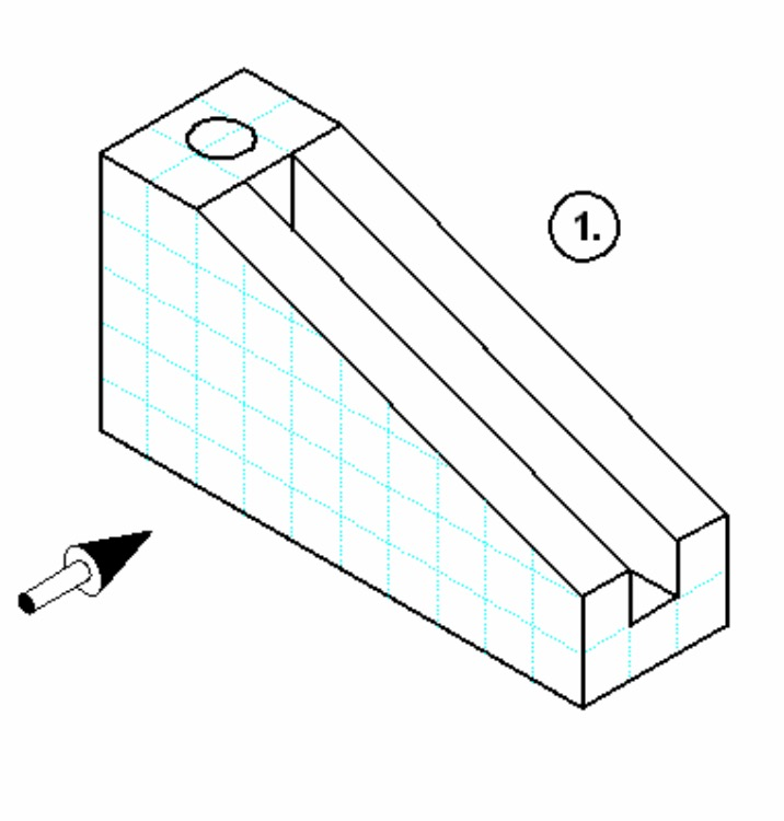 Solved Sketch The Front, Top And Right Side Views Of The | Chegg.com