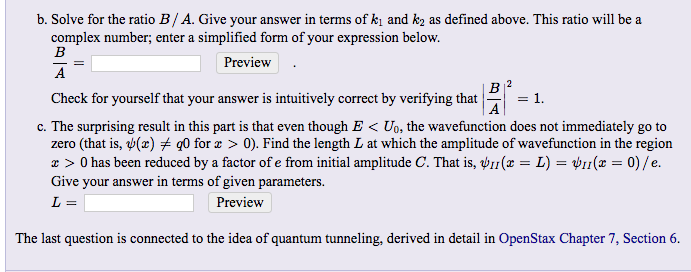 Solved Reflecting from Step-Up Potential (E This tutorial is | Chegg.com