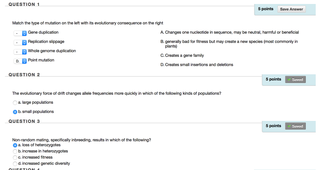 Solved Match the type of mutation on the left with its | Chegg.com