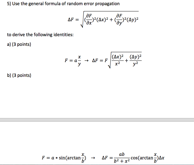 solved-use-the-general-formula-of-random-error-propagation-chegg