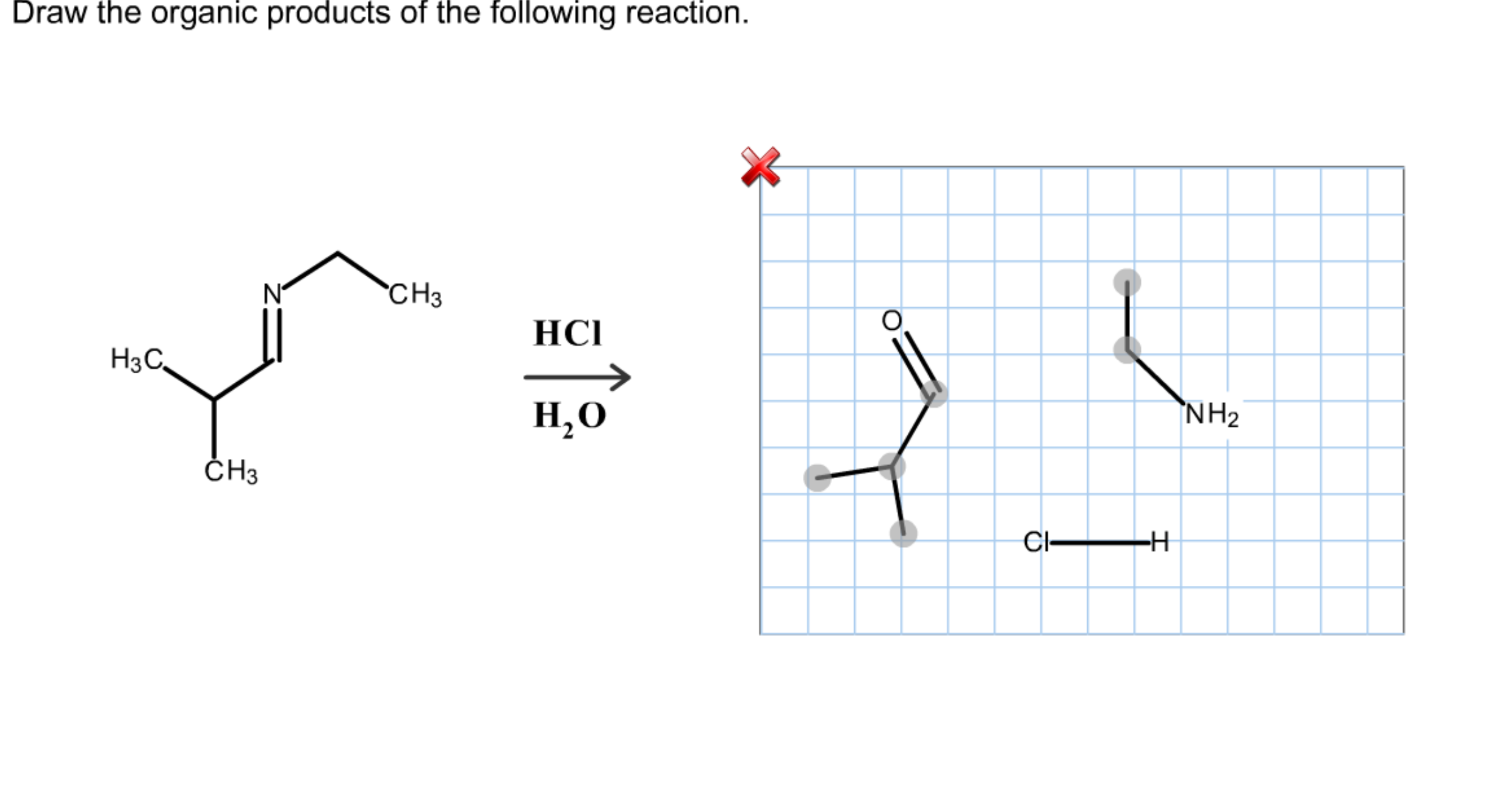 Solved Draw The Organic Products Of The Following Reaction.