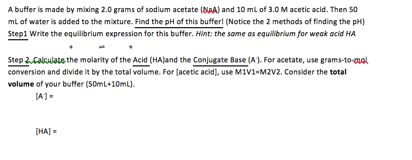 Solved A buffer is made by mixing 2.0 grams of sodium | Chegg.com