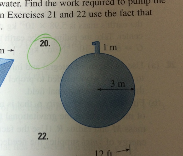 Solved A tank is full of water. find the work required to