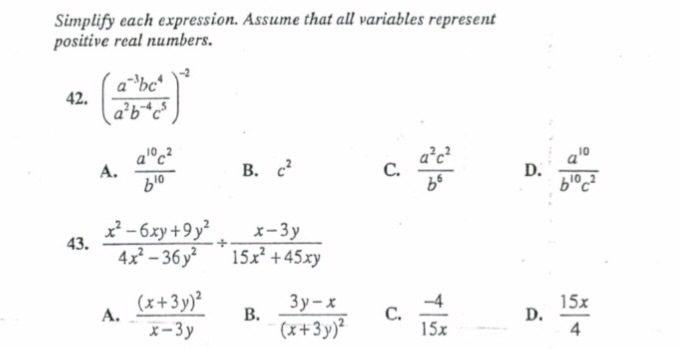 Solved Simplify Each Expression. Assume That All Variables | Chegg.com