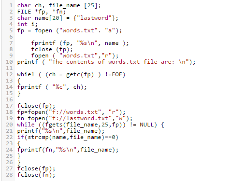 Solved Write a few statements that open a file called | Chegg.com