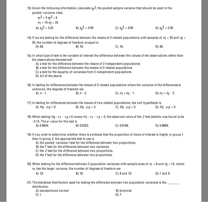 Solved 7) True or False: In a one-factor ANOVA analysis, the | Chegg.com