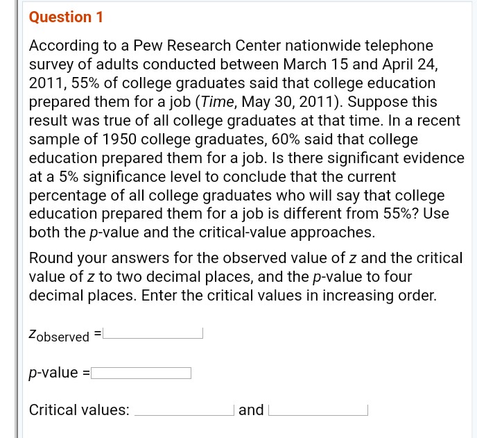 Solved According To A Pew Research Center Nationwide 