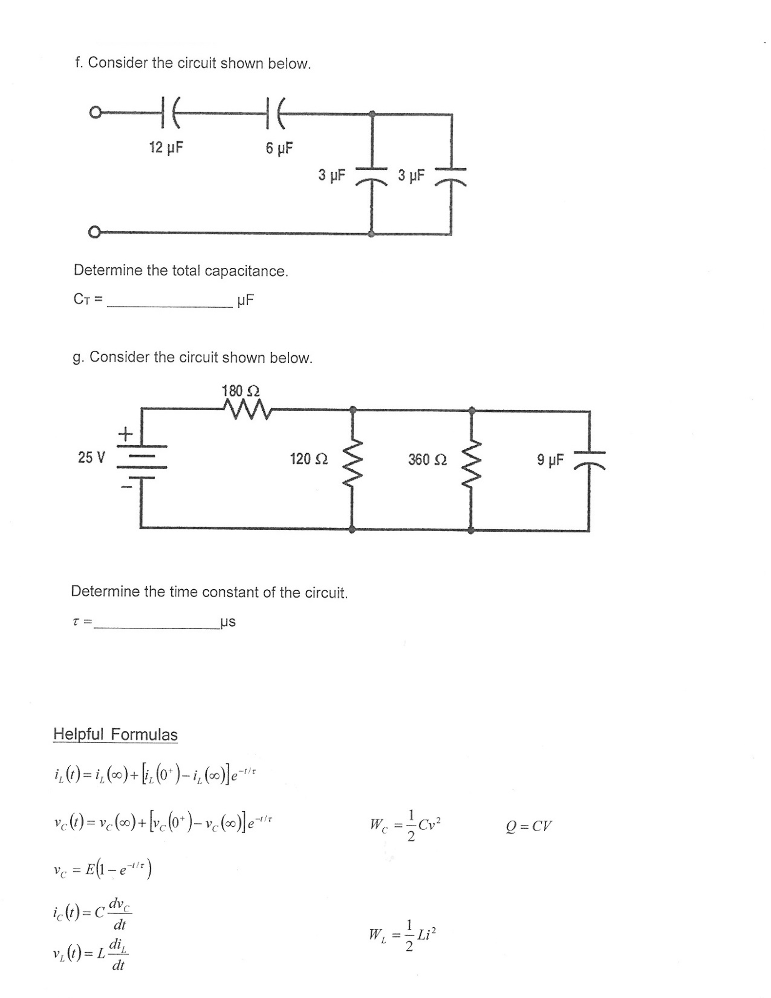 Solved Consider the circuit shown below. Determine the | Chegg.com