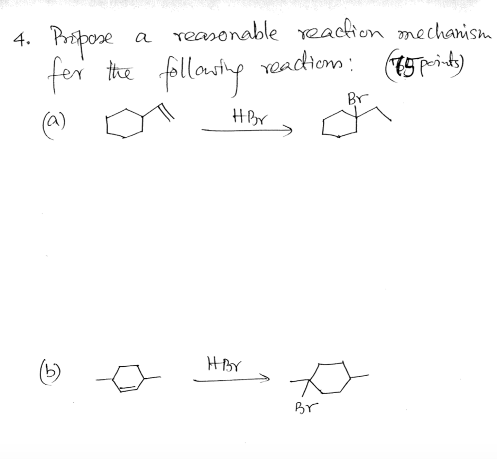 Solved Propose A Reasonable Reaction Mechanism For The | Chegg.com