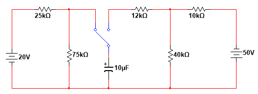 Solved The switch in the circuit shown below has been in the | Chegg.com