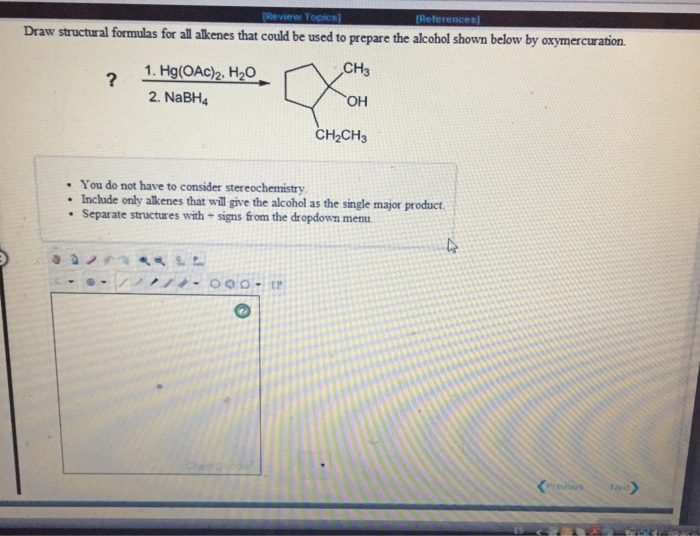 Solved Draw structural formulas for all alkenes that could