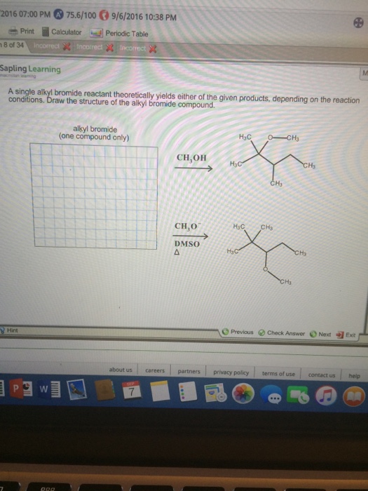 Solved A single alkyl bromide reactant theoretically yields | Chegg.com