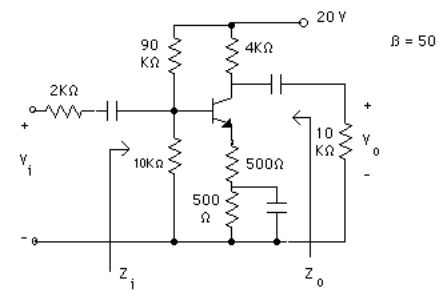 Solved a) draw the hybrid Pi model for the circuit above | Chegg.com