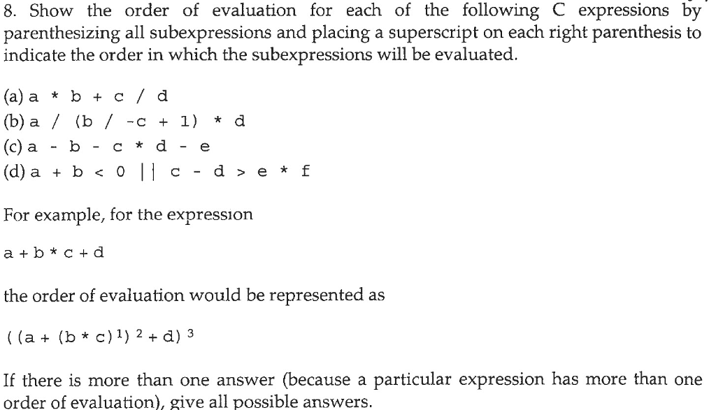 c assignment order of evaluation