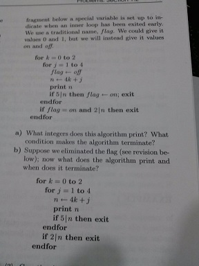This problem concerns methods for exiting from nested | Chegg.com