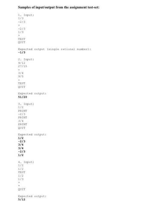 Java Program. I already had Class Rational number | Chegg.com