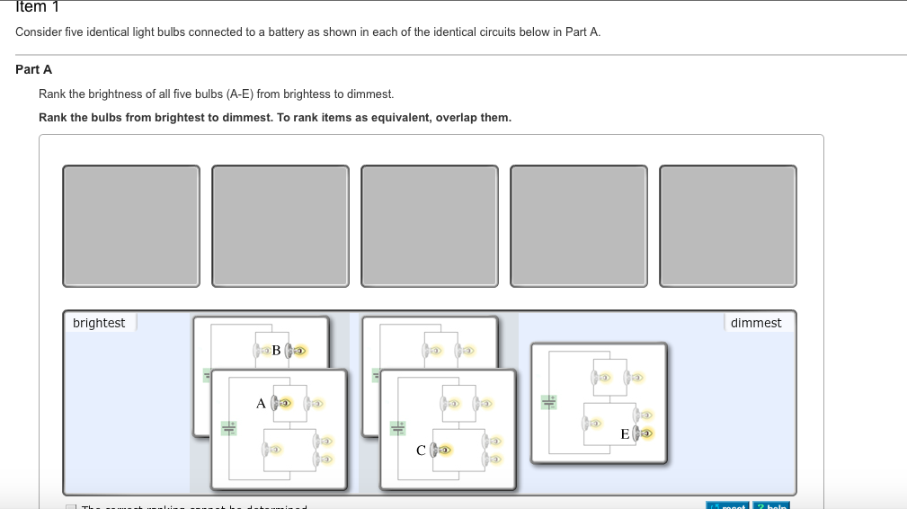 Solved Consider five identical light bulbs connected to a
