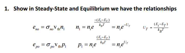 Solved Show in Steady-State and Equilibrium we have the | Chegg.com