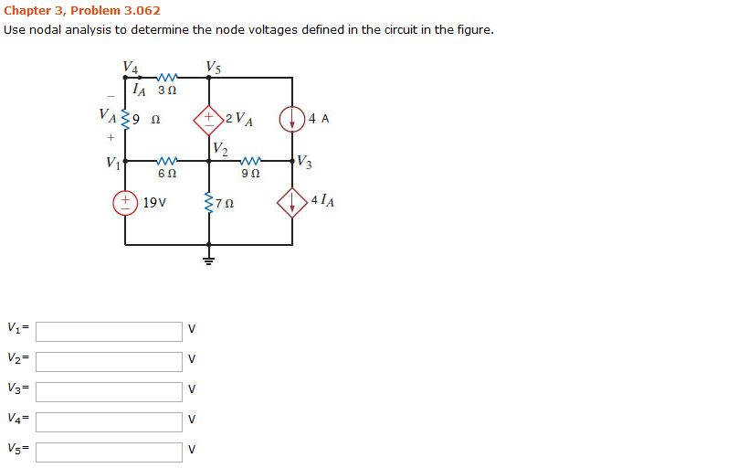 Solved Use nodal analysis to determine the node voltages | Chegg.com