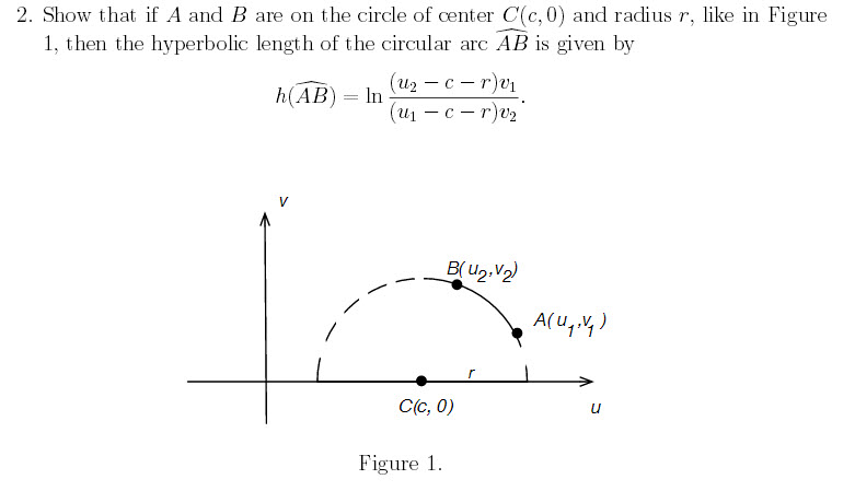 Solved Show That If A And B Are On The Circle Of Center C(c, | Chegg.com