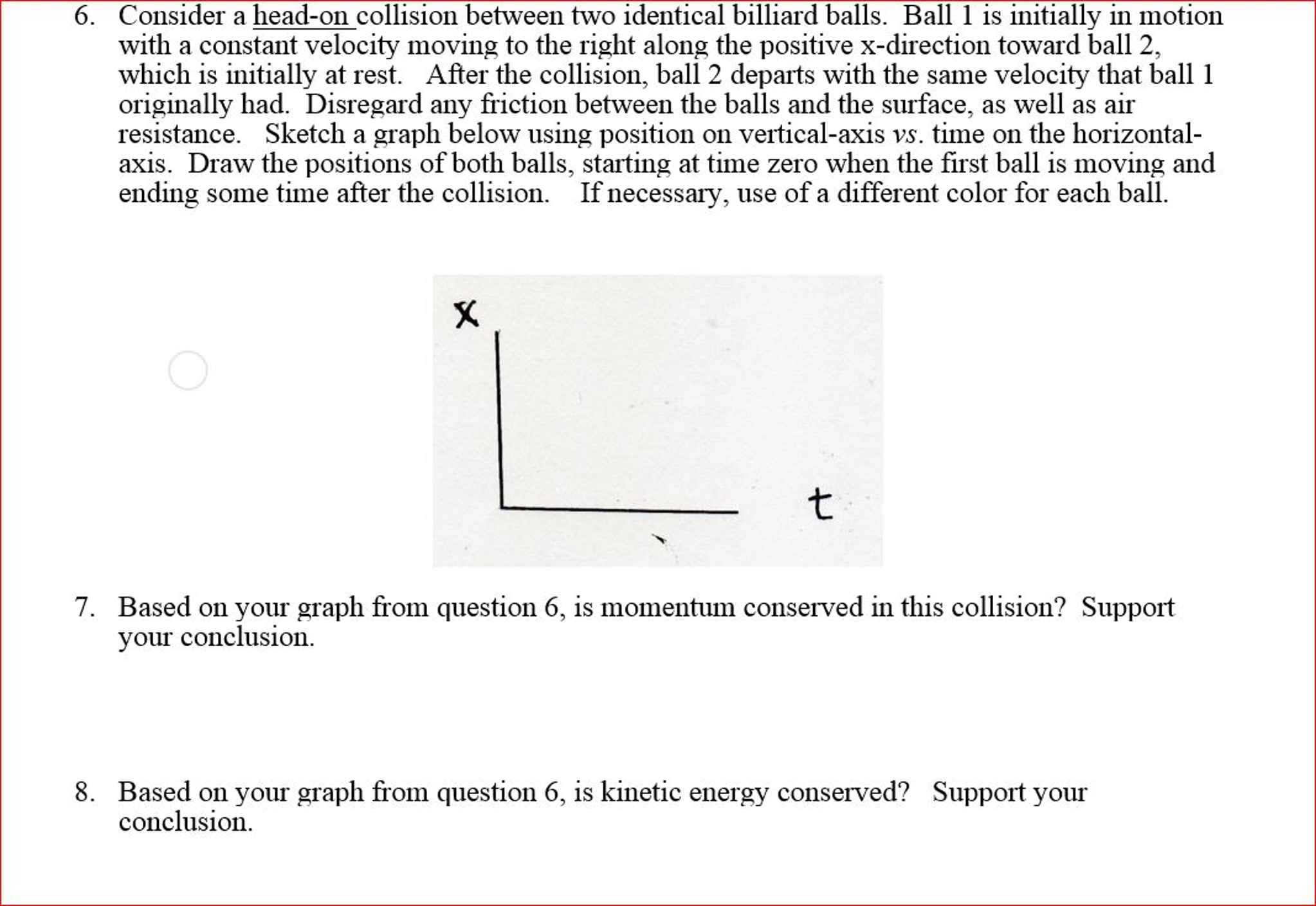 Solved: Consider A Head-on Collision Between Two Identical... | Chegg.com