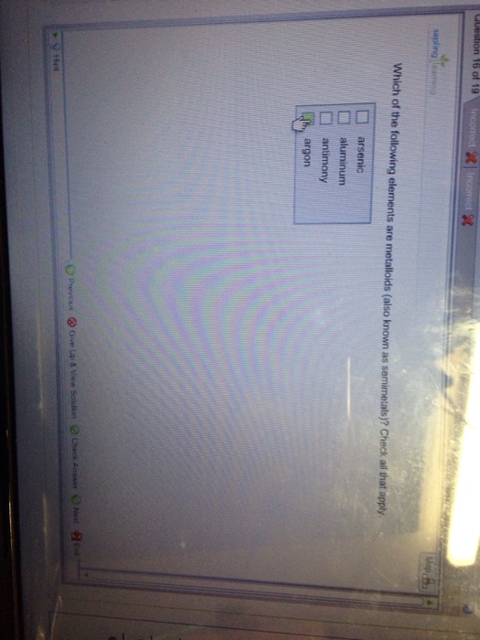 Solved Which of the following elements are metalloids (also | Chegg.com