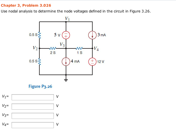 Solved Use nodal analysis to determine the node voltages | Chegg.com