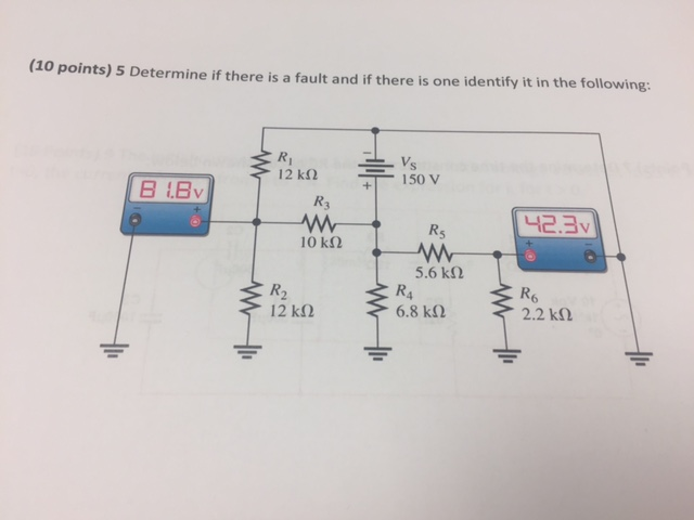 Solved Determine If There Is A Fault And If There Is One Chegg Solved Determine If There Is A Fault And If There Is One Chegg