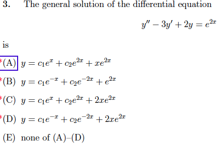 Solved The general solution of the differential equation y" | Chegg.com