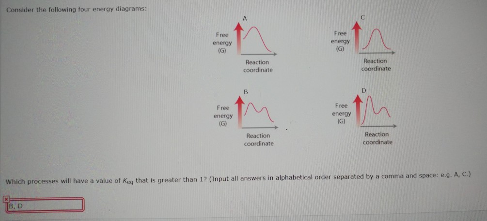Solved Consider the following four energy diagrams: Free | Chegg.com