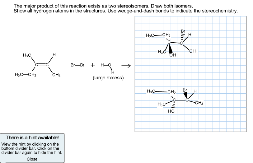 Solved The major product of this reaction exists as two | Chegg.com - Draw The Major Product Of This Reaction