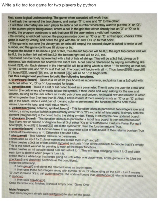 solved-write-a-tic-tac-toe-game-for-two-players-by-python-chegg