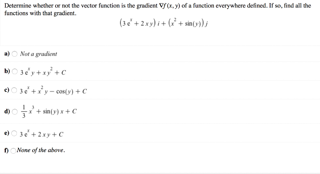 Solved Determine Whether Or Not The Vector Function Is The