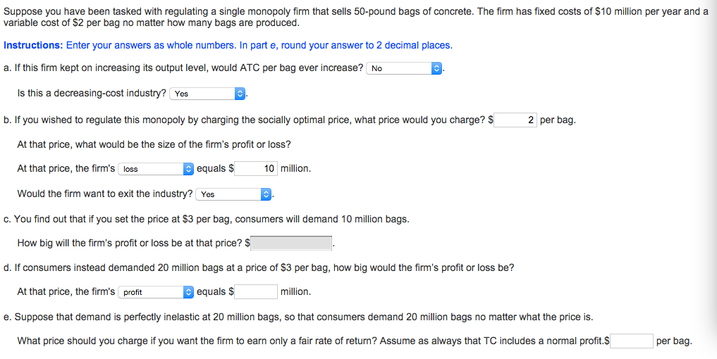 Solved Suppose you have been tasked with regulating a single | Chegg.com