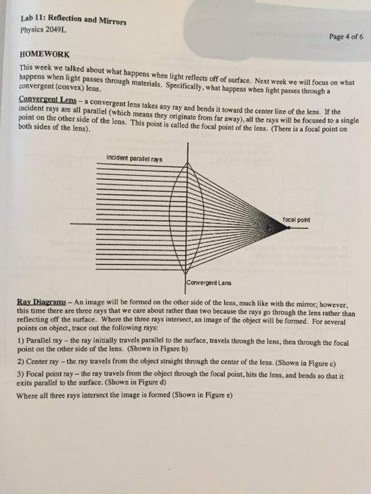 Solved Physics 2049L Lab 11 Reflection And Mirrors LEARN...