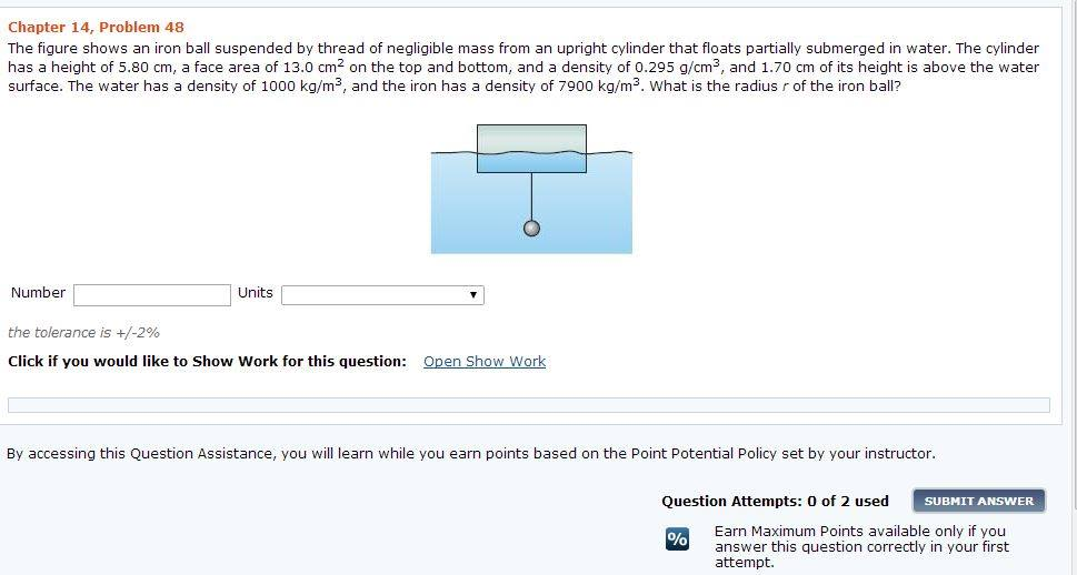 Solved The figure shows an iron ball suspended by thread of