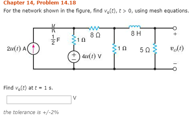 Solved Chapter 14, Problem 14.18 For The Network Shown In | Chegg.com