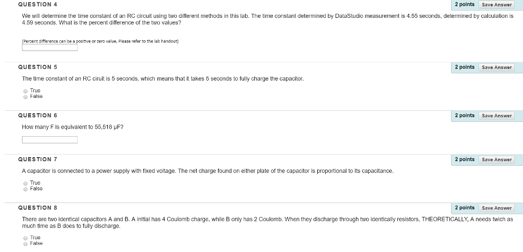 Solved QUESTION 1 The SI unit of capacitance is __. Ampere o | Chegg.com