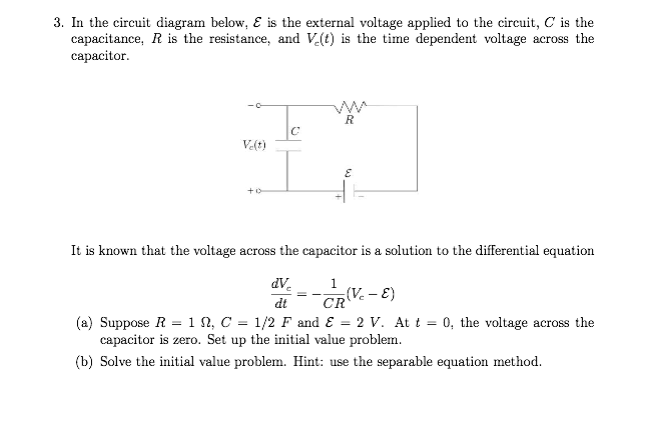 Solved 3. In The Circuit Diagram Below, Epsilon Is The 