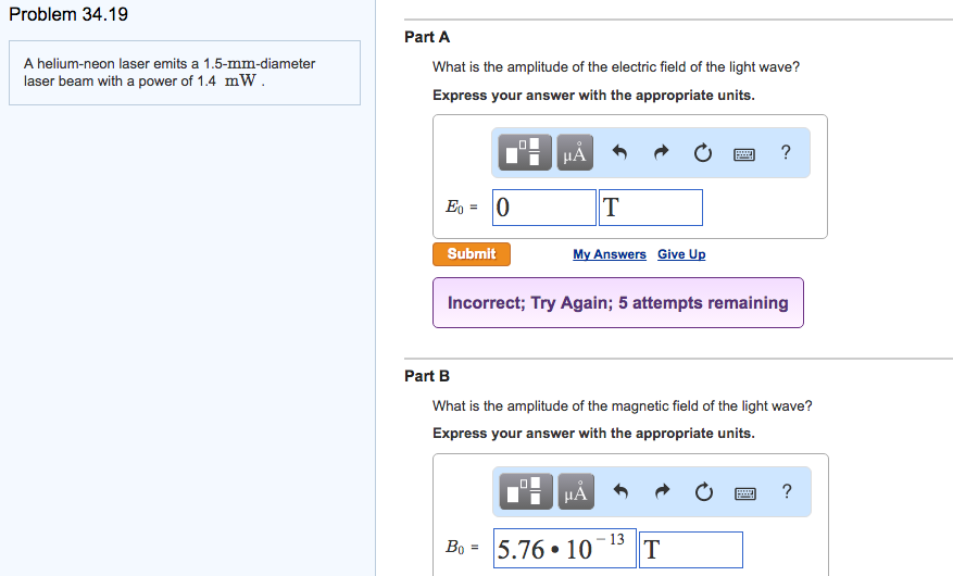 Solved A heliumneon laser emits a 1.5mmdiameter laser