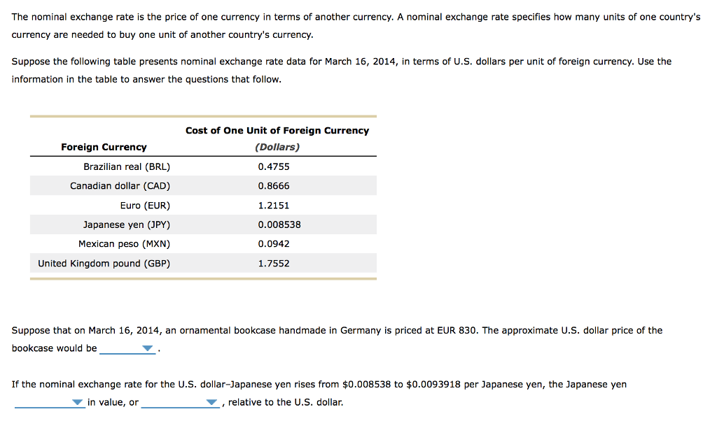 solved-the-nominal-exchange-rate-is-the-price-of-one-chegg