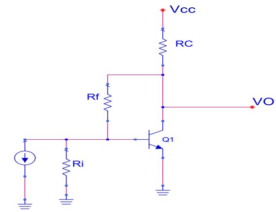 Solved P1. Design the Transresistance Amplifier, given in | Chegg.com